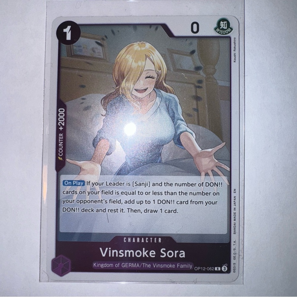 Vinsmoke Sora - OP12-062 - Legacy of the Master - Rare - One Piece - NM